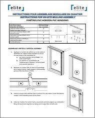 On-site modular assembly instructions